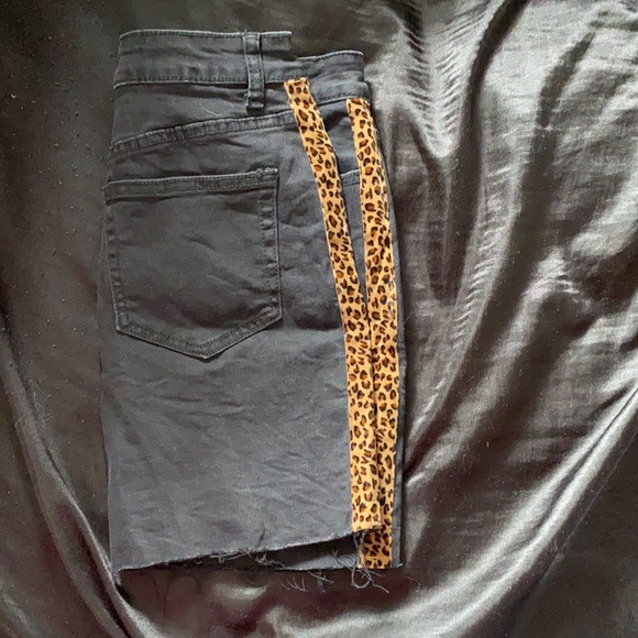 Black Denim Mini Skirt - Picture 2 of 2